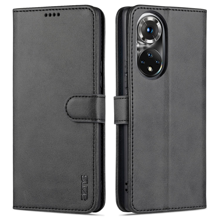 Leather flip phone case with card slots and holder, dark gray/black finish