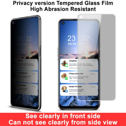 Privacy tempered glass screen protector on phone front with anti-spy side view effect