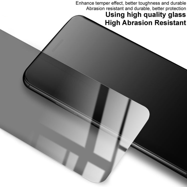 Tempered glass screen protector angled close-up with glossy protective surface