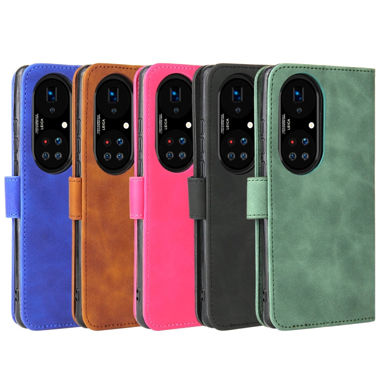 Multi-color PU leather flip phone cases set with magnetic buckle and card-slot interiors
