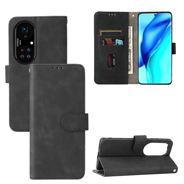 PU leather magnetic flip phone case with card slots and holder, dark gray, horizontal wallet style