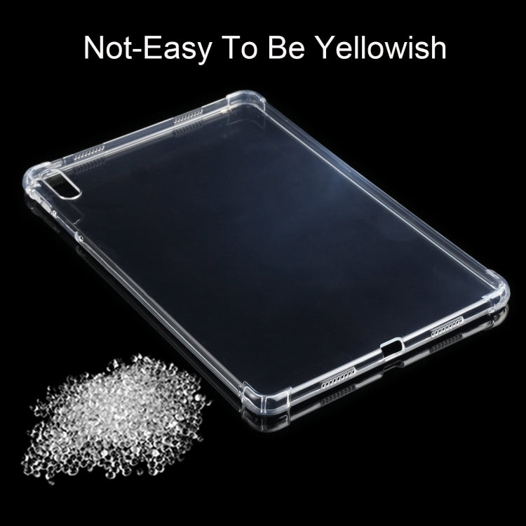 Clear TPU tablet case with thin profile and corner protection