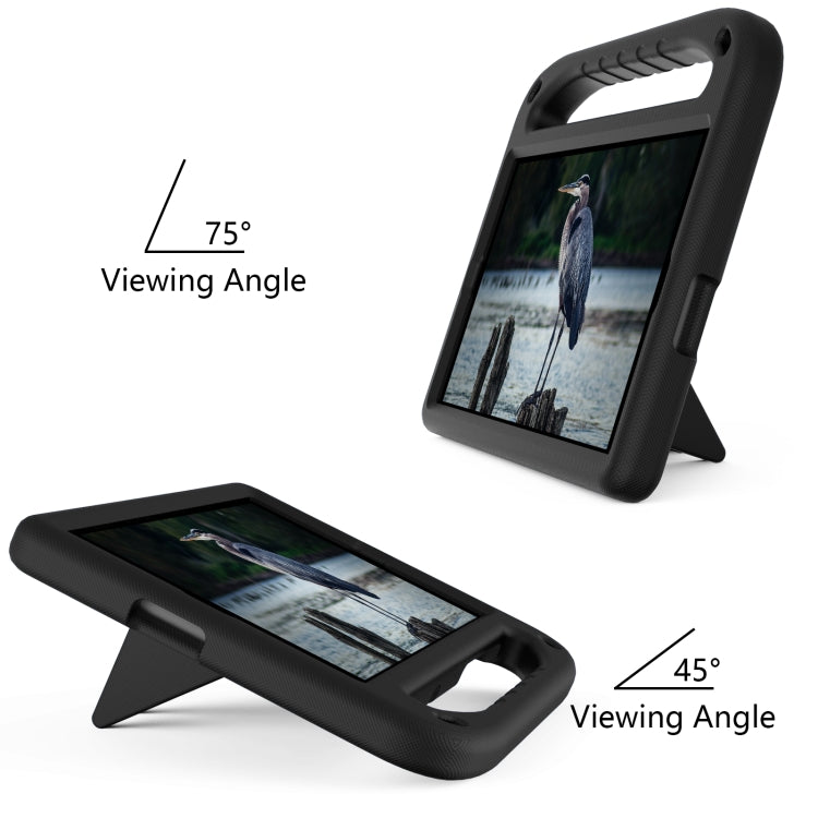 Black tablet case with adjustable viewing angles 45° and 75° kickstand