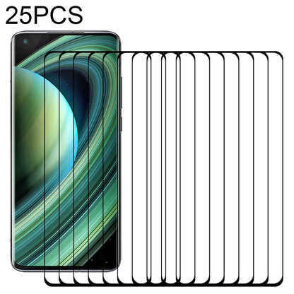 25-pack 3D curved edge tempered glass screen protectors for smartphone displays