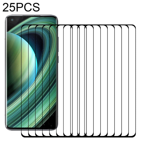 25-pack 3D curved edge tempered glass screen protectors for smartphone displays