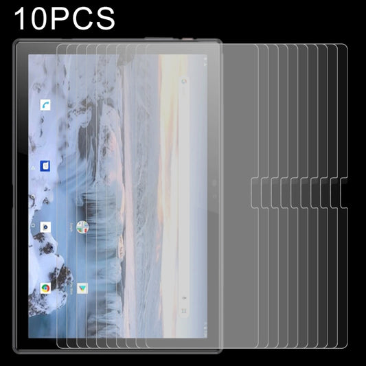 10 pcs 2.5D tempered glass screen protectors, clear film with rounded edges
