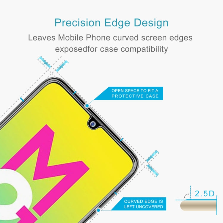 2.5D curved-edge tempered glass screen protector for compatible phone cases