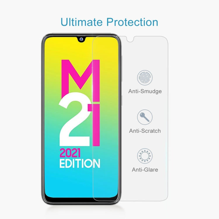 Clear tempered glass screen protector with anti-scratch, anti-glare protection