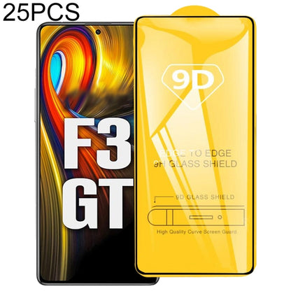 25-piece 9D tempered glass screen protector set with full-glue adhesive film