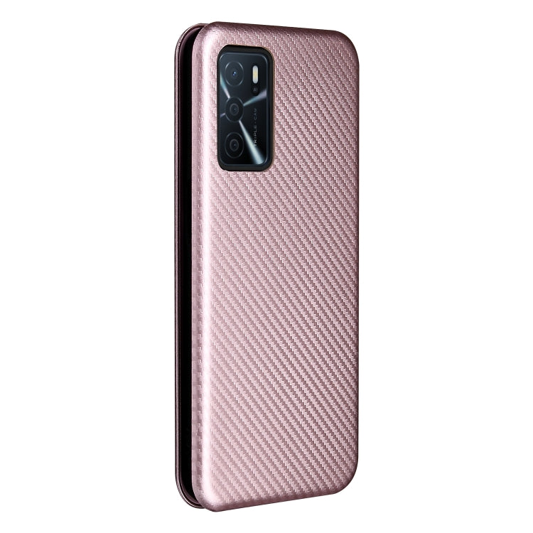 Pink carbon fiber textured phone case with camera cutout
