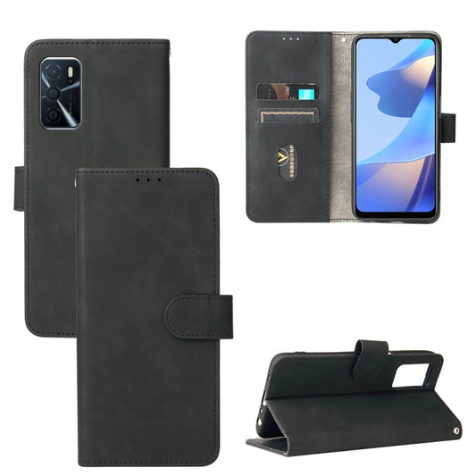 Magnetic flip PU leather phone case with card slots, dark textured finish, black.