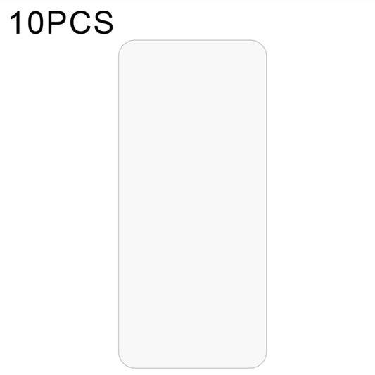 10-pack clear tempered glass screen protectors, 2.5D rounded edges