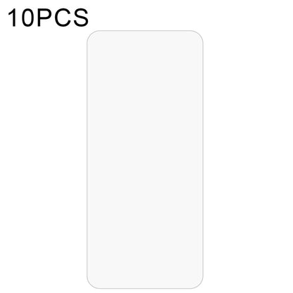 10-pack clear tempered glass screen protector sheets with rounded edges
