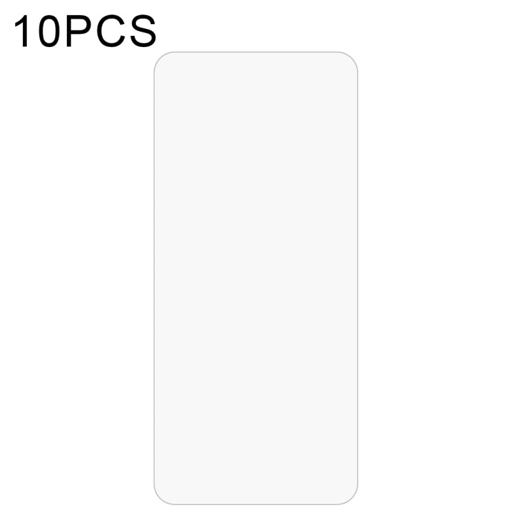 Clear tempered glass screen protector sheet with rounded corners