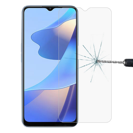 Tempered glass screen protector fitted on a smartphone display with a protective film layer