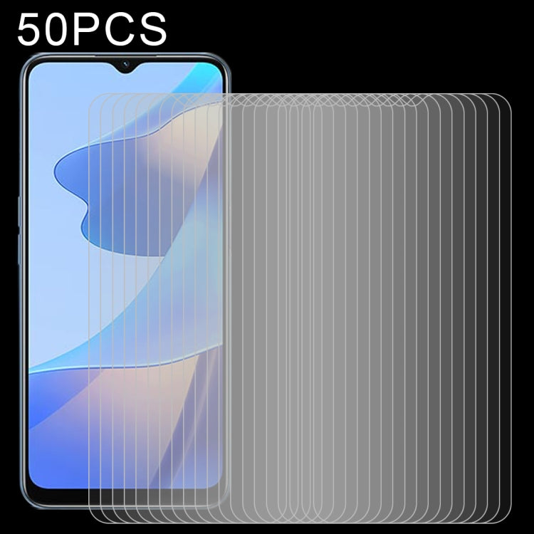 50-pack 2.5D tempered glass screen protectors, clear curved film stack
