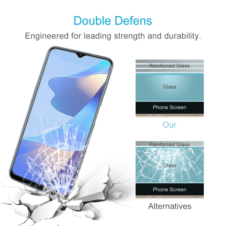 Tempered glass screen protector with impact resistance, reinforced glass layer diagram