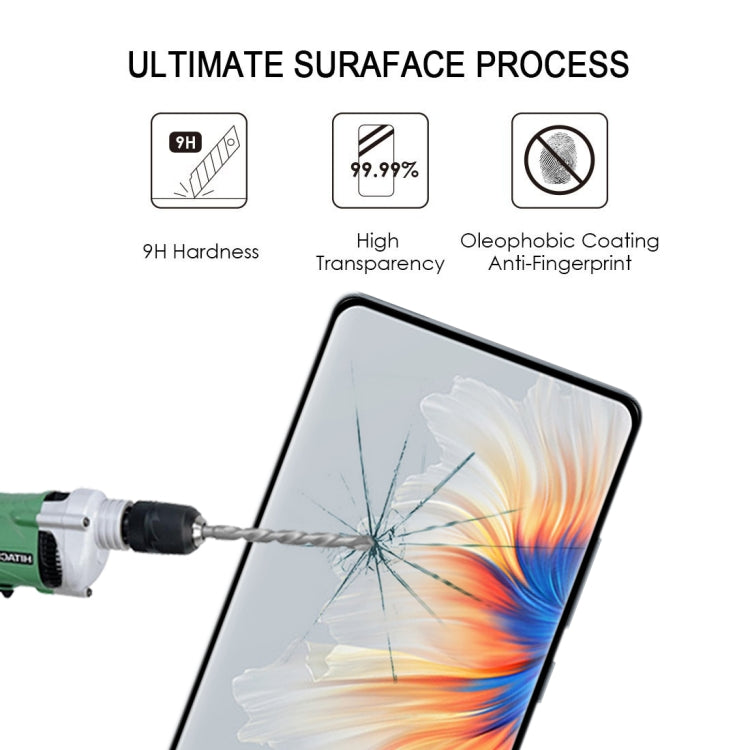 Tempered glass screen protector film showing scratch-resistant, anti-fingerprint coating
