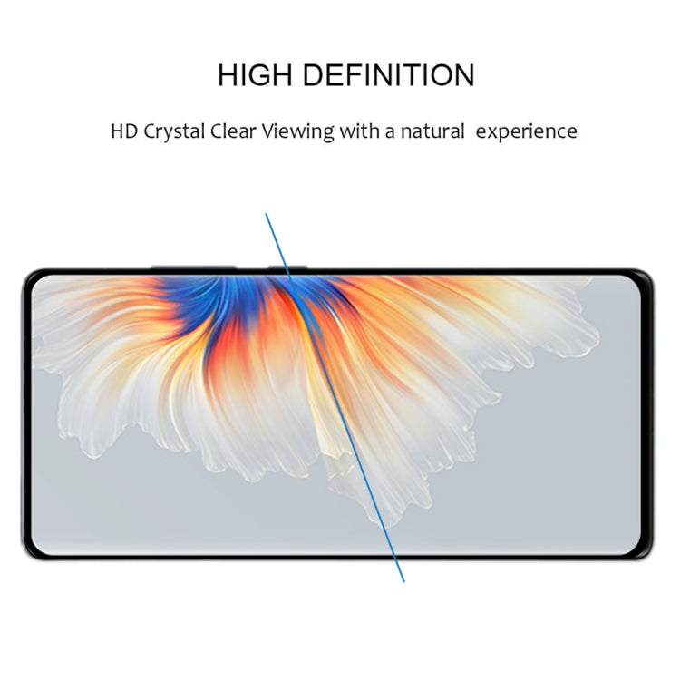 Smartphone display covered with 3D curved-edge tempered glass protector film