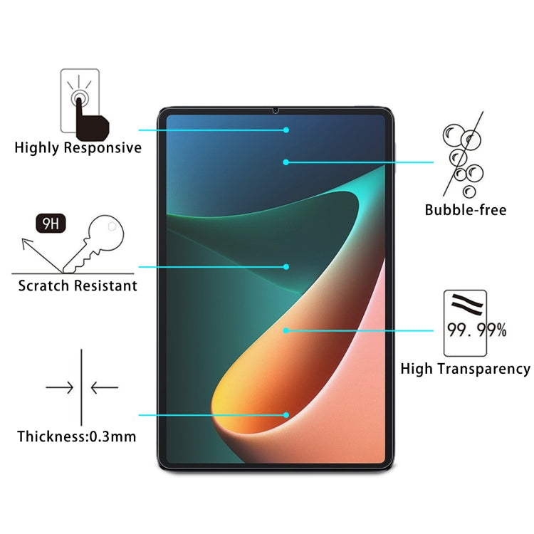 Tempered glass tablet screen protector with bubble-free fit and high clarity