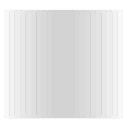 25-pack tempered glass screen protector sheets, stacked and ready to apply