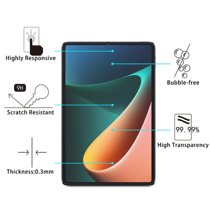 Tablet screen protector with scratch-resistant and bubble-free feature icons