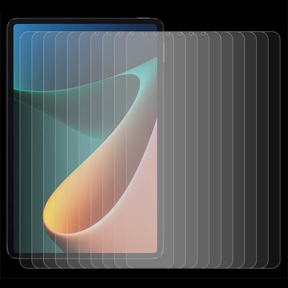 25 tempered glass screen protectors laid over tablet screen for full coverage