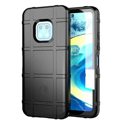 Shockproof TPU phone case for Nokia XR20, black full-coverage with camera cutout