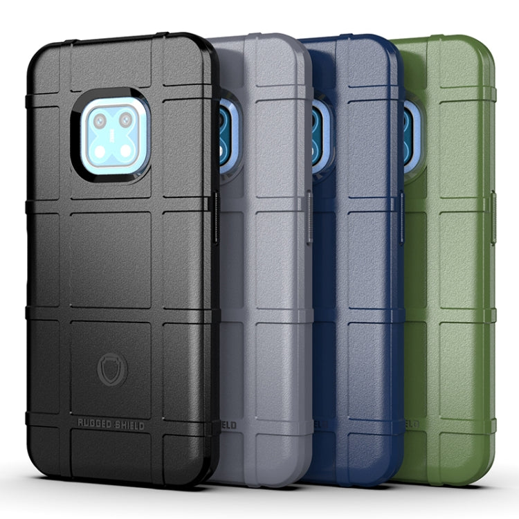 Shockproof TPU phone cases for Nokia XR20 in green, blue, grey, and black (4-pack)