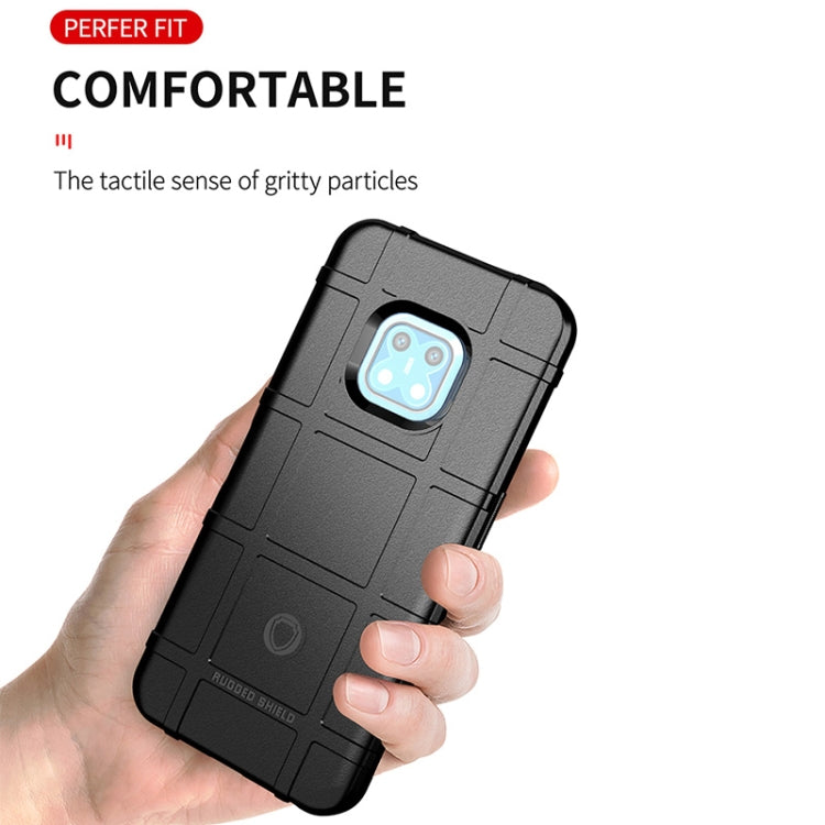 Shockproof TPU phone case for Nokia XR20, black textured back for comfortable grip
