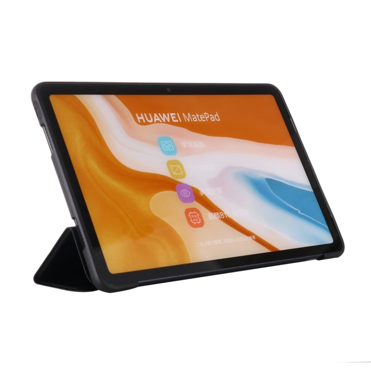 Tablet leather-look case with horizontal flip stand for landscape viewing