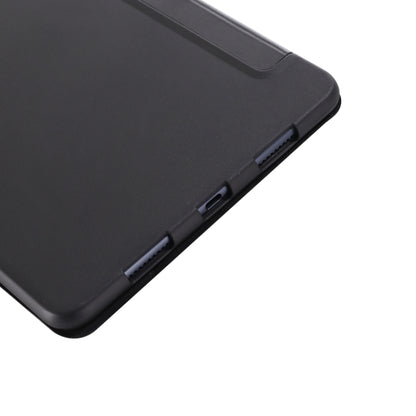 Tablet case side view with button and port openings along the edge