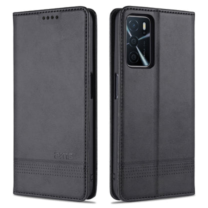 Black magnetic flip leather phone wallet case with card slots and holder