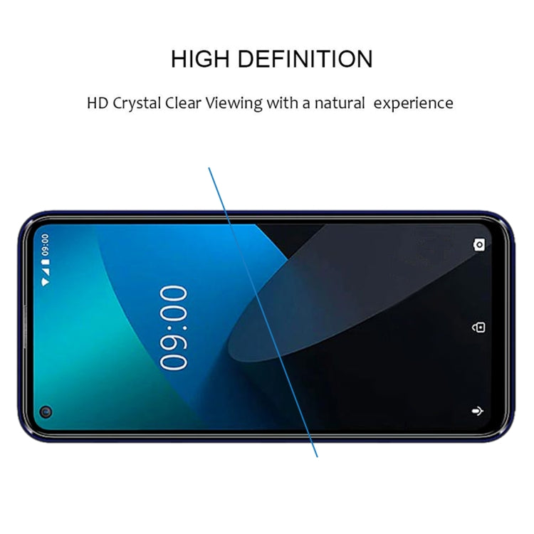 Full-screen tempered glass screen protector with HD clarity and rounded 2.5D edges