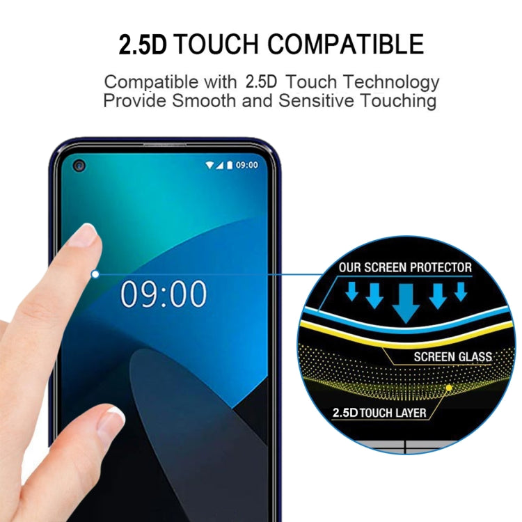 2.5D tempered glass screen protector for smooth touch on a smartphone display