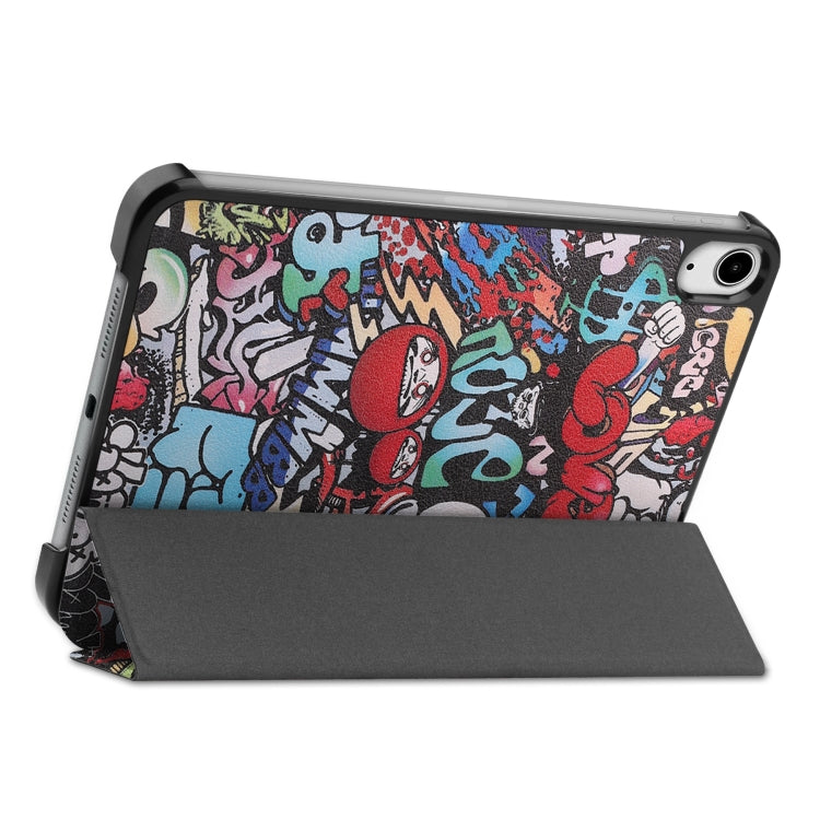 Graffiti folio tablet case with front cover folded down as a stand