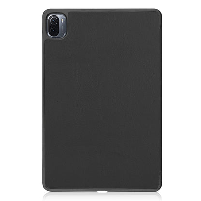 Black textured leather case with camera cutout for Xiaomi Pad 5