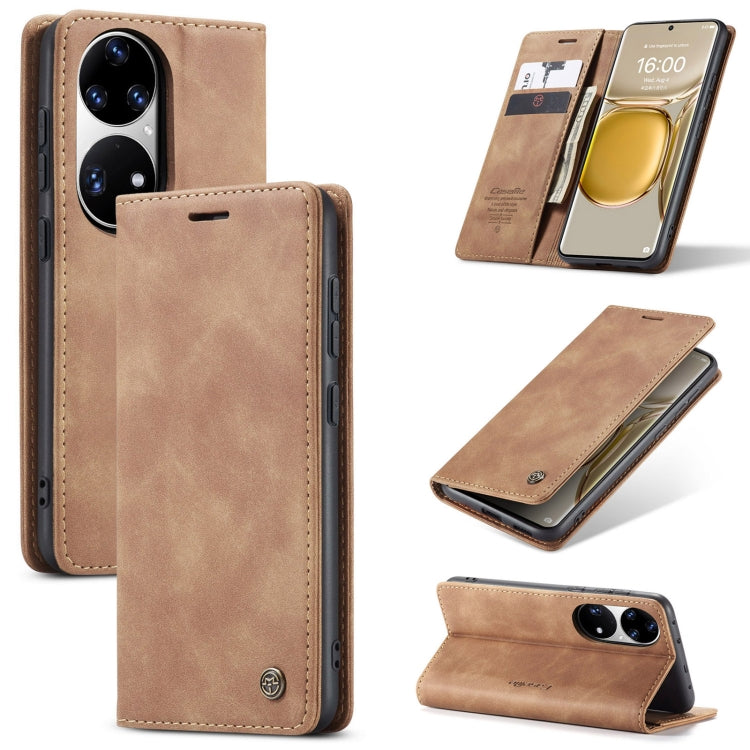 Tan leather-look horizontal flip phone wallet case with card slot and stand