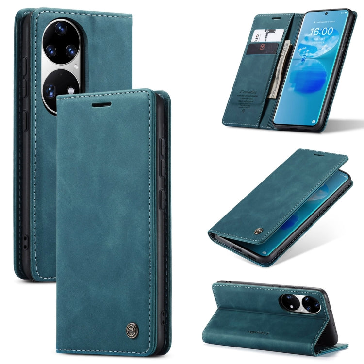 Teal leather-look horizontal flip phone wallet case with card slot and stand