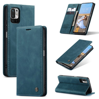 Teal leather-look horizontal flip phone wallet case with card slot and stand