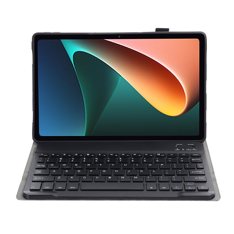 Black tablet keyboard case with Bluetooth keyboard and fold stand for Xiaomi Pad 5/5 Pro