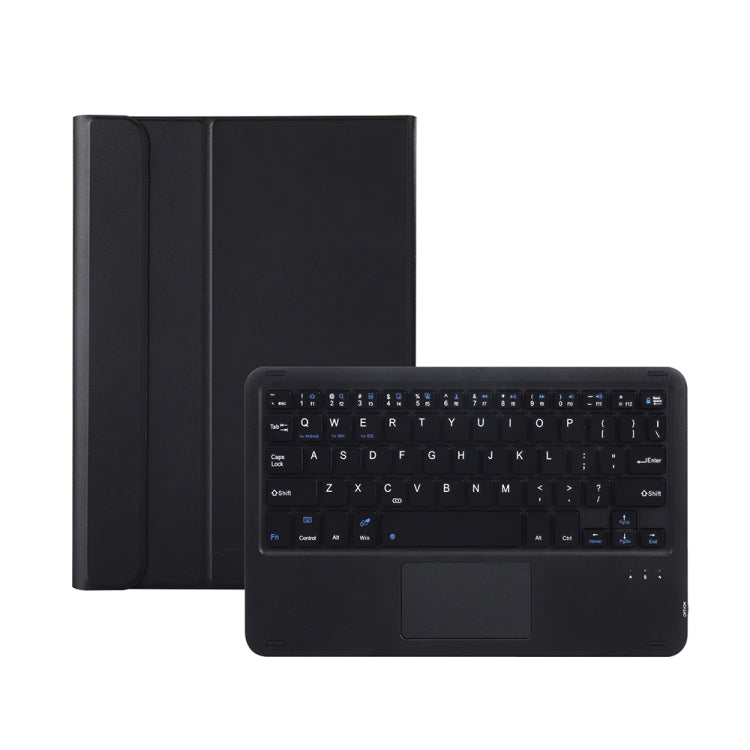 Tablet keyboard case with touchpad, detachable keyboard shown, black
