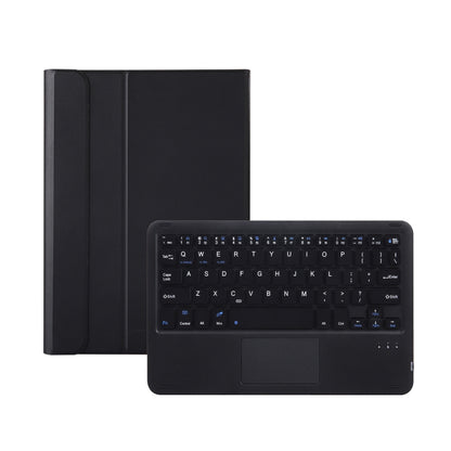 Tablet keyboard case with touchpad, detachable keyboard shown, black