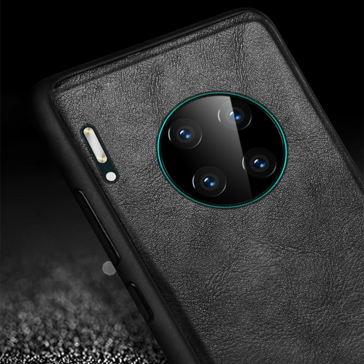 SULADA shockproof phone case in black with camera cutouts and leather-look texture