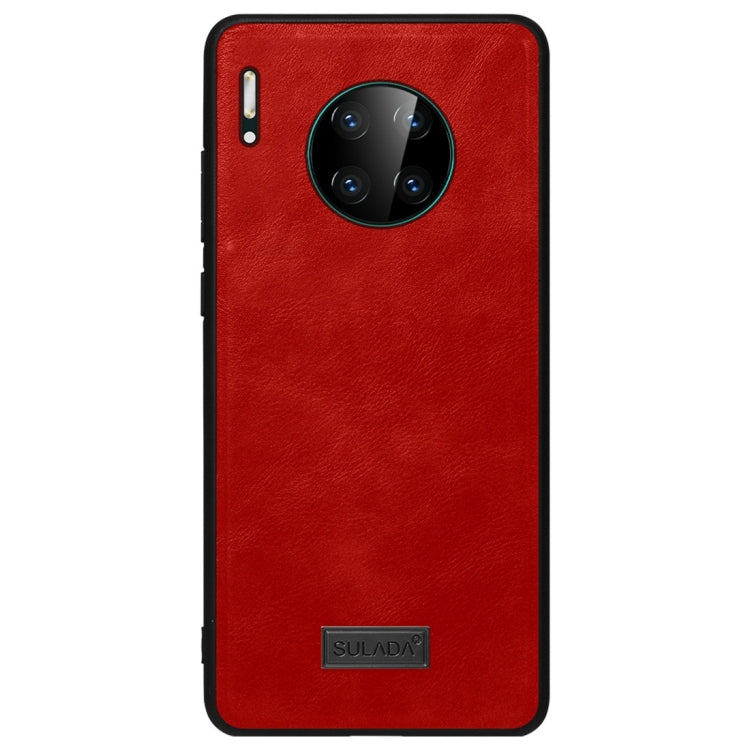 SULADA shockproof phone case in red with leather-look finish and camera ring