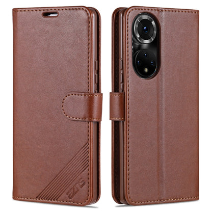 Brown textured flip leather wallet phone case with card slots