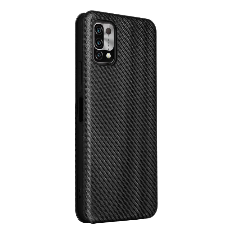 Black carbon fiber textured phone case with camera cutouts