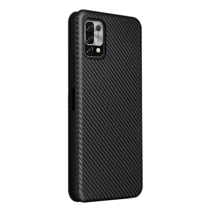 Black carbon fiber textured phone case with camera cutouts