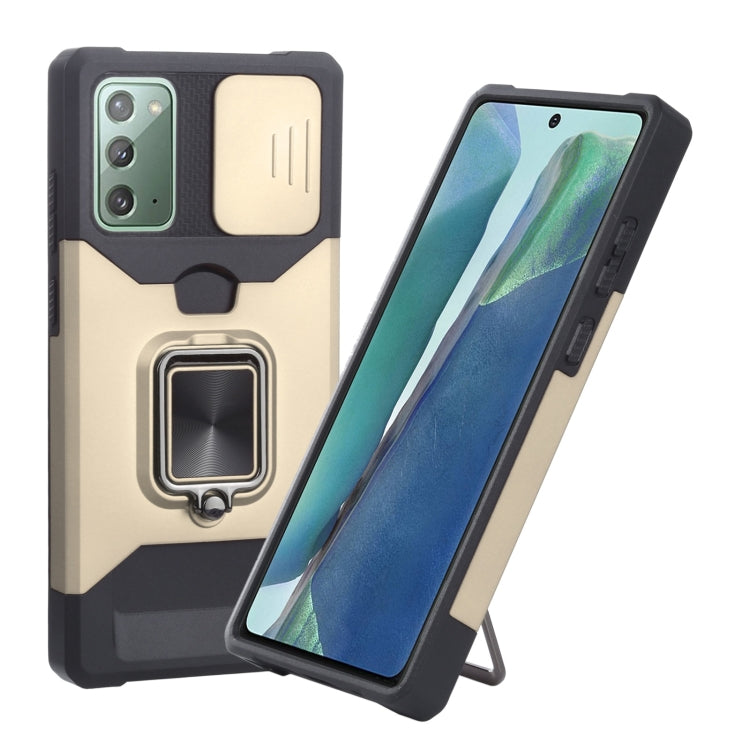 Phone case with ring holder and card slot, cream/black dual-tone TPU cover