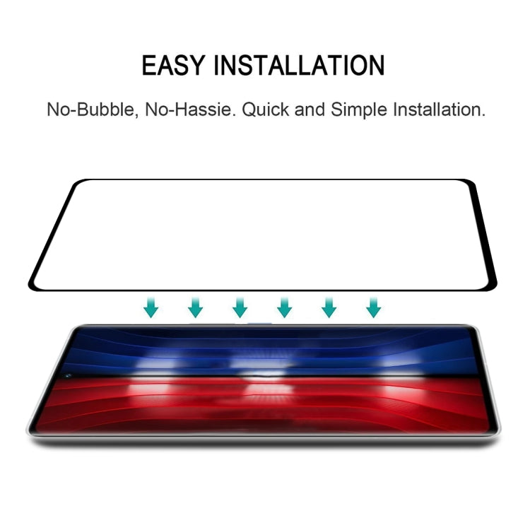 Tempered glass screen protector for vivo iQOO 8 Pro with bubble-free easy installation
